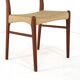 Set of 4 Arne Wahl Iversen for Glyngore papercord chairs 'Naerem'