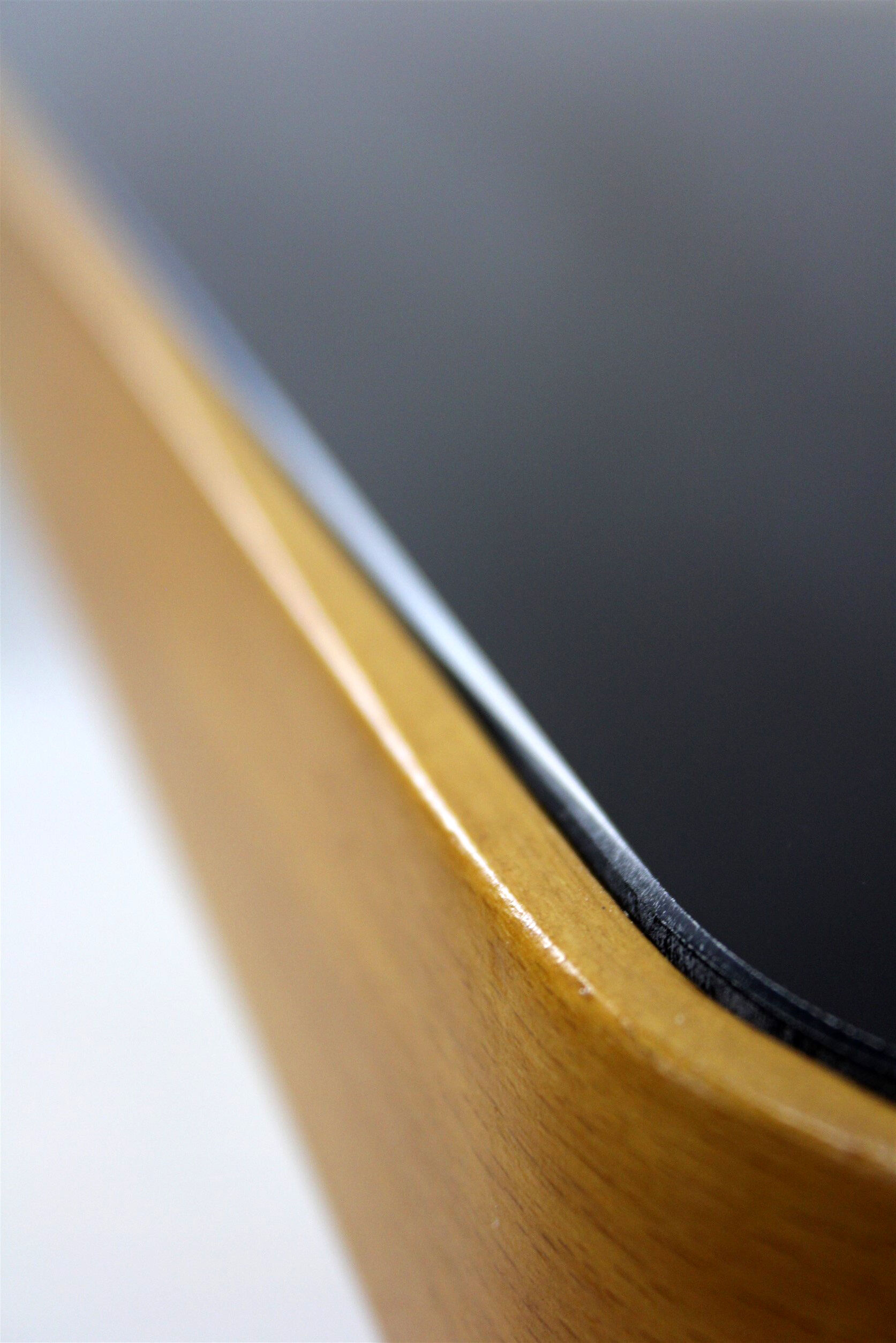 Coffee Table with Black Glass Top by Jiří Jiroutek for Cesky Nabytek, 1960s