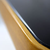 Coffee Table with Black Glass Top by Jiří Jiroutek for Cesky Nabytek, 1960s