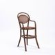 Antique set of Michael Thonet wicker and bentwood childrens chairs, 2