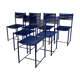 Set of 7 chairs Spaghetti 101 by Giandomenico Belotti for Alias 80s