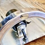 Chrome and glass tube wall light Petitot Genet and Michon c 1950