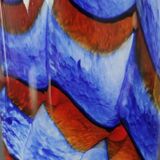 Red, White and Blue Murano Glass Vase by Carlo Moretti, Italy