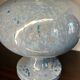 Lampe céramique bleu irisée années 80