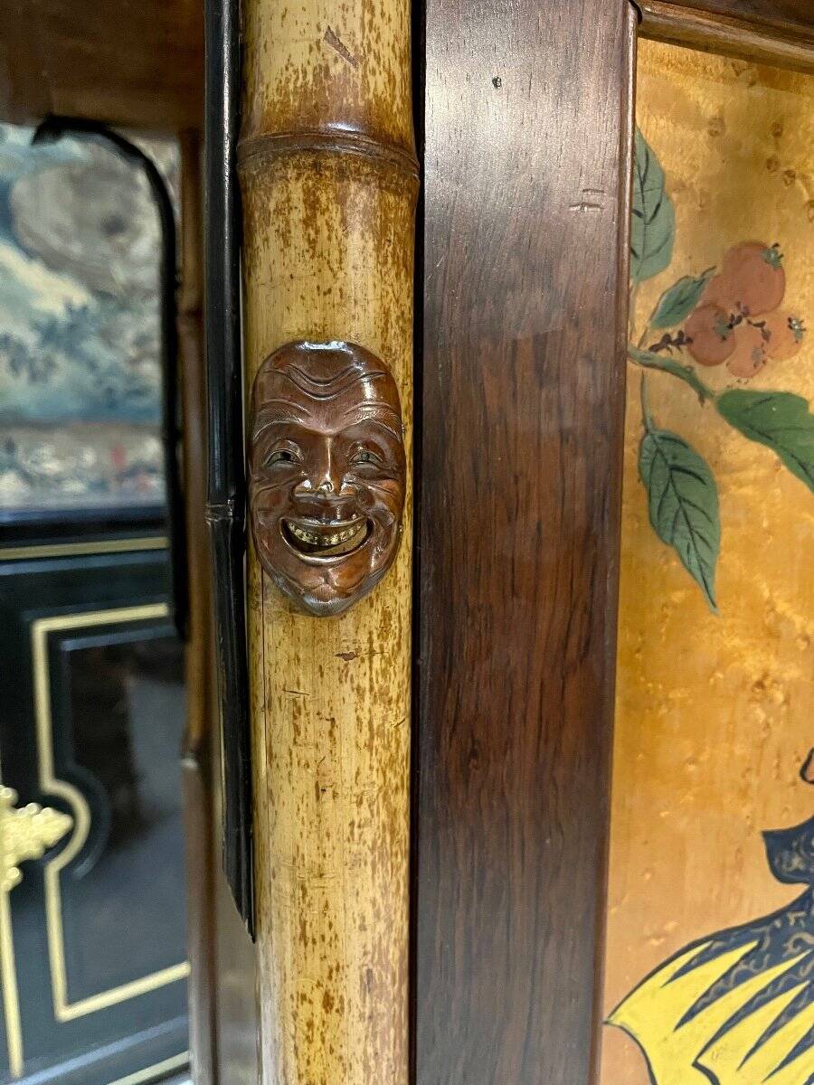 Japanese-style cabinet attributed to Perret and Vibert from the Napoleonic III period.