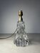 Pied de lampe torsadé en cristal signée Baccarat