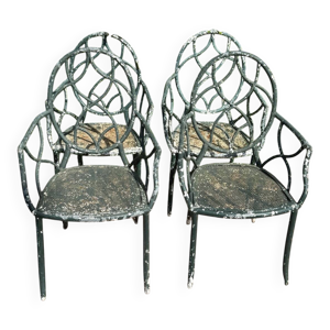 4 fauteuils Provençaux - fer