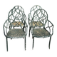 4 Provençal wrought iron armchairs from the 50s
