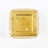 Mid Century Amber Glass Ceiling Light By Helena Tynell For Limburg, Germany, 1970s