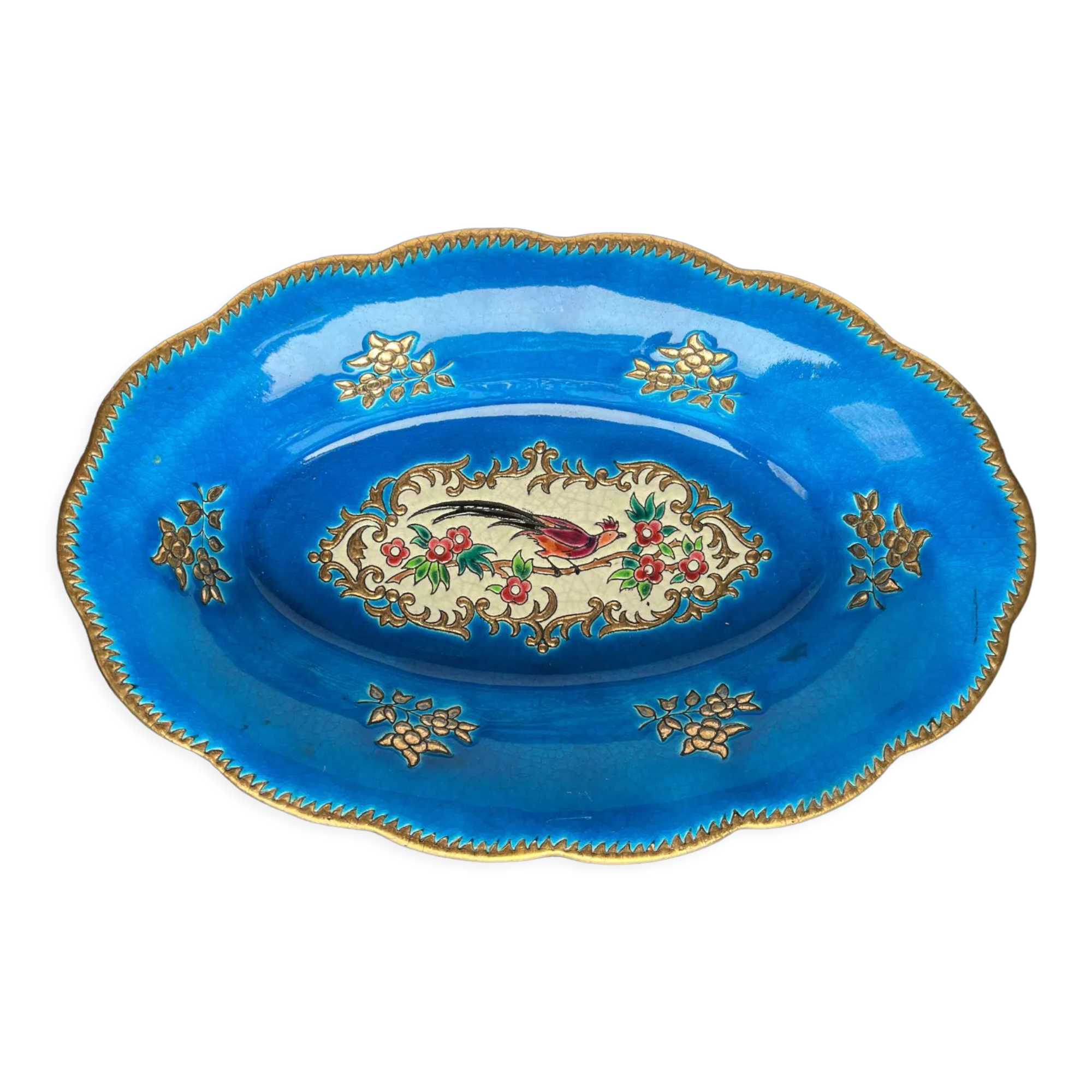 Basket or Banette in Longwy enamels