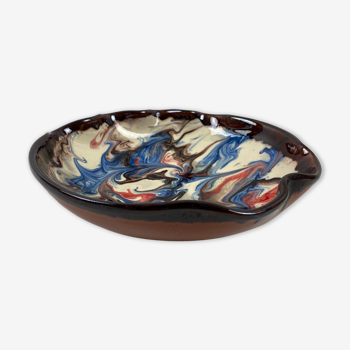 Multicolored terracotta trinket bowl