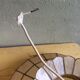 70s mother-of-pearl and brass pendant light