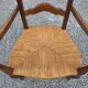 Fauteuil en chêne style Louis XV