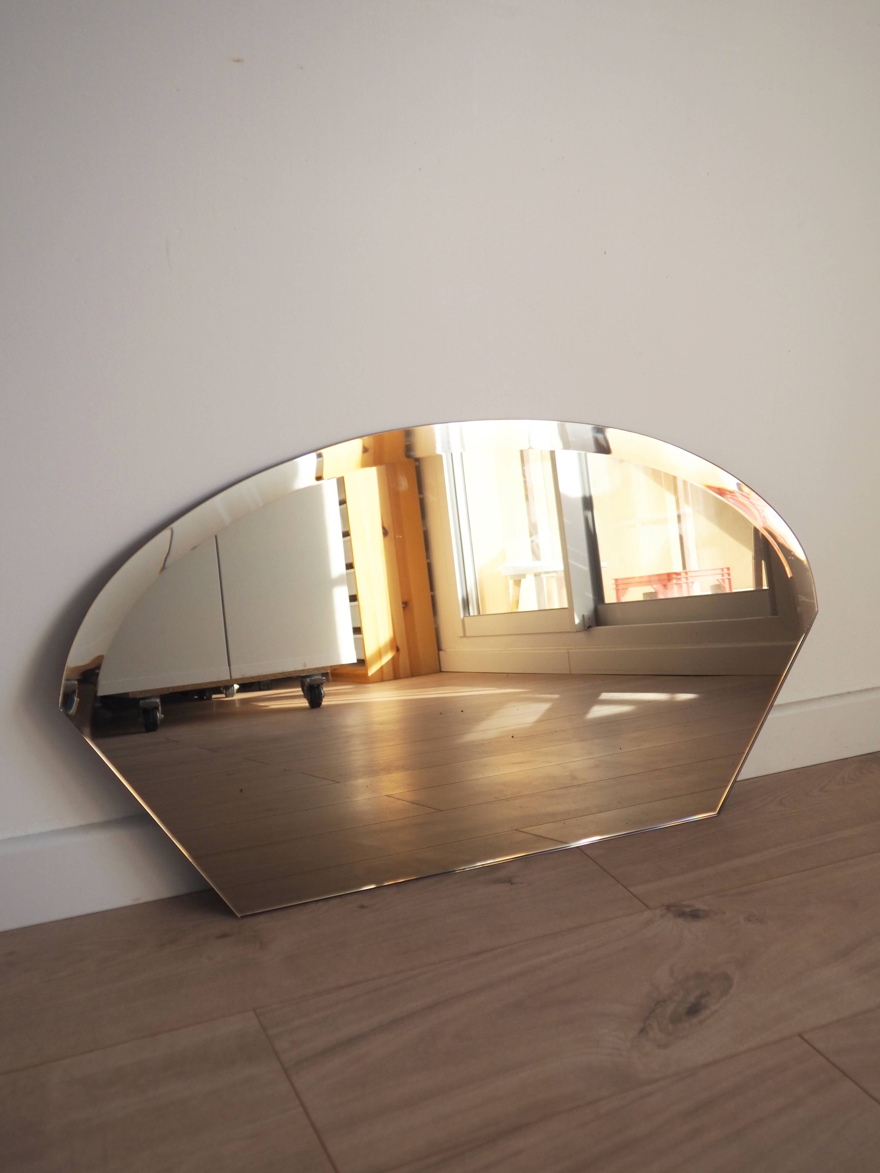 Miroir biseauté fumé