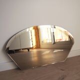 Smoked beveled mirror