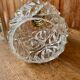 Vintage structured glass pendant globe.