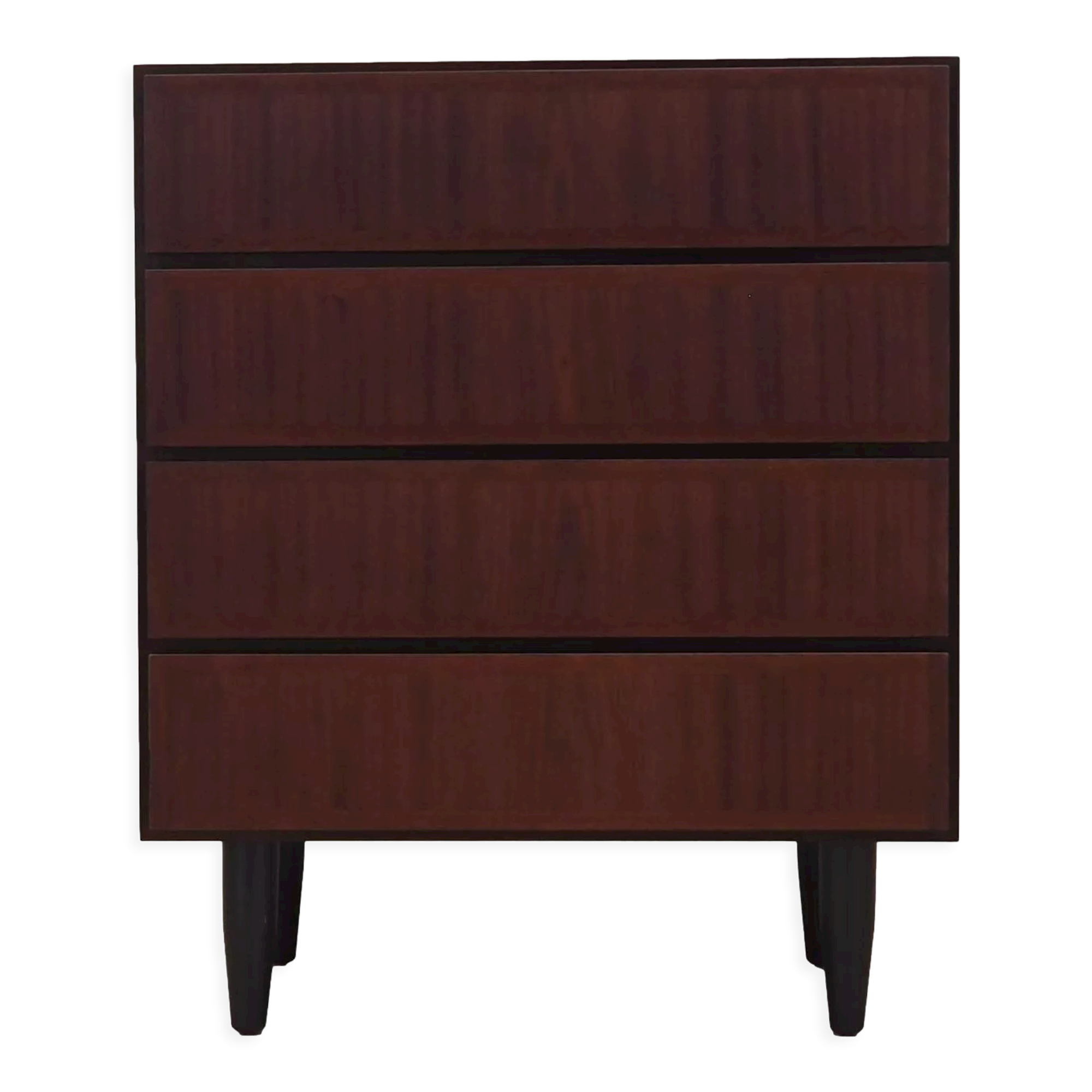 Mahogany chest of drawers, Danish design, 1970s, manufacture Omann Jun