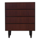 Mahogany chest of drawers, Danish design, 1970s, manufacture Omann Jun