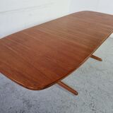 Extendable teak dining table from Dyrlund, Denmark 60s
