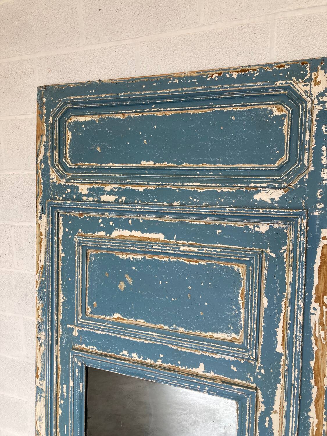 Old fireplace mirror