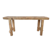 Établi bois massif restauré