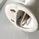 Ceramic and opaline women's hand wall light, 1970s