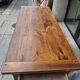 Large farmhouse table in walnut.