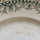 Old earthenware dish Moulin des loups and Hamage