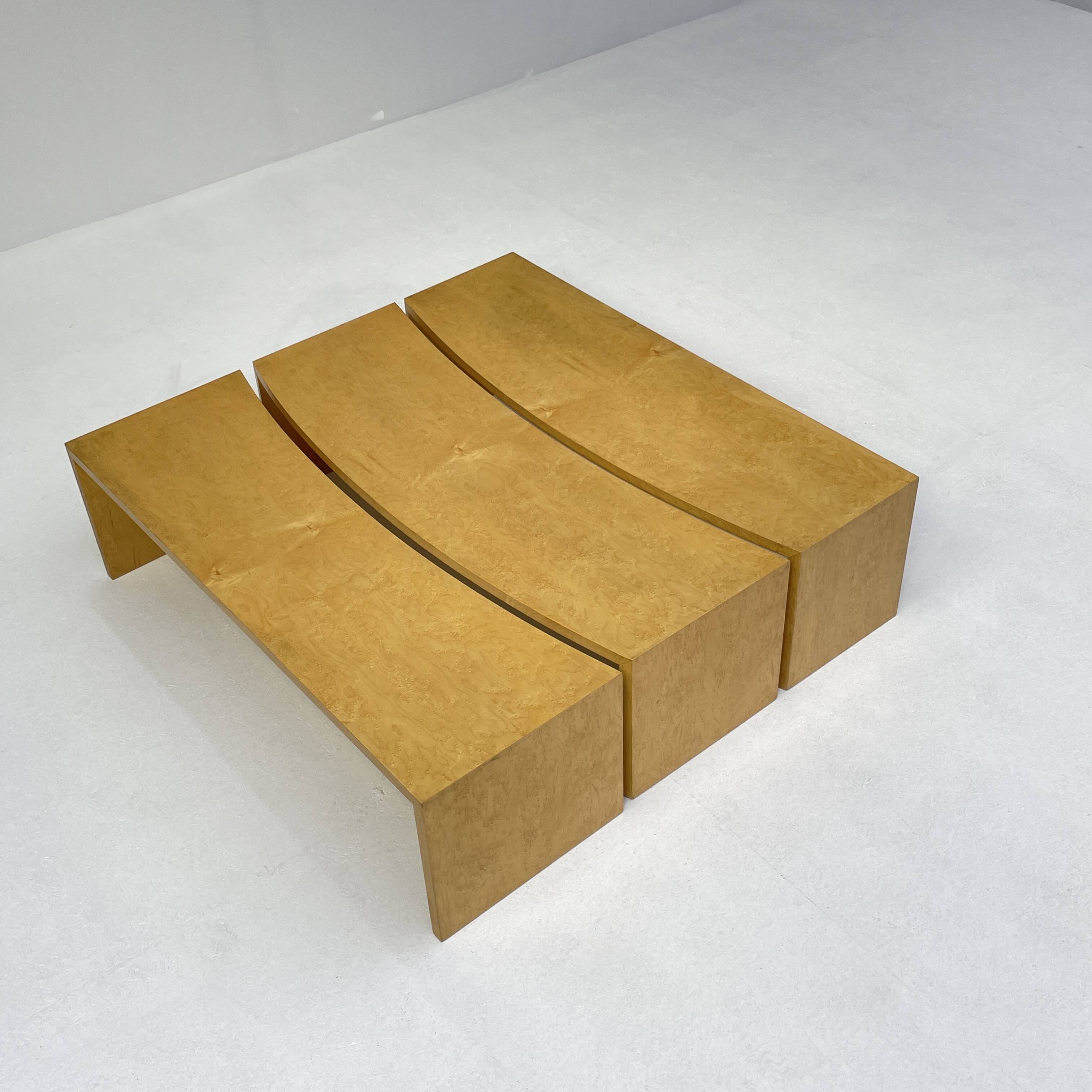 Modular Italian coffee table by Frateli Moscatteli Como