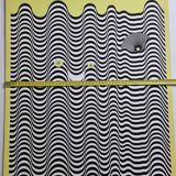 Screenprint signed after Maurice Tirmarche, Optical work of art "Op Art in yellow", 50 x 65 cm