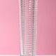 Vase vintage en verre pressé clair et élégant par Miloš Filip / Nemšová / 1962
