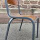 Pair of Mullca Delagrave School chairs 1960s