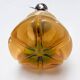 Amber colored Murano glass ceiling lamp from Italy, 1960s