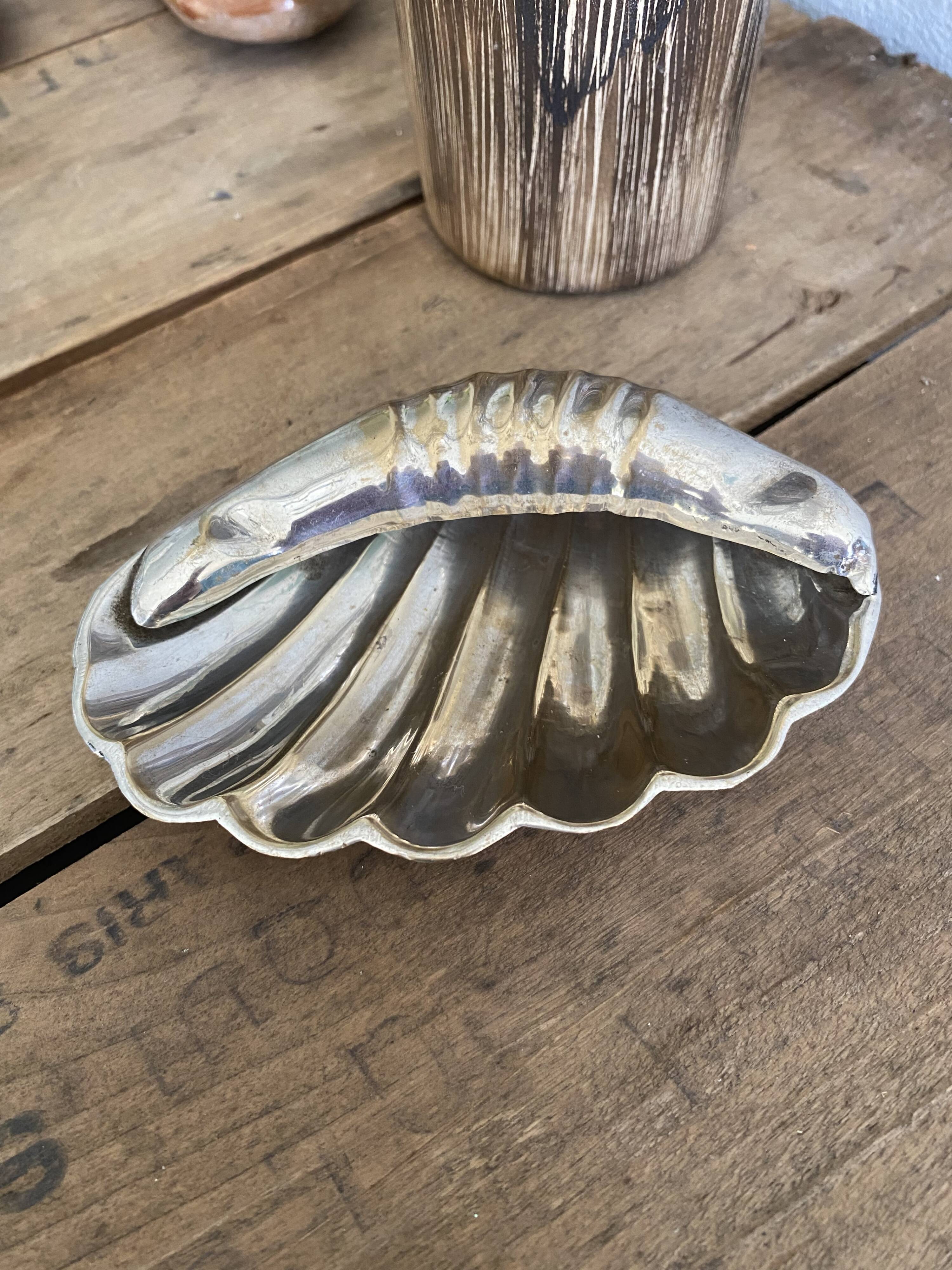 Silver metal pocket empty