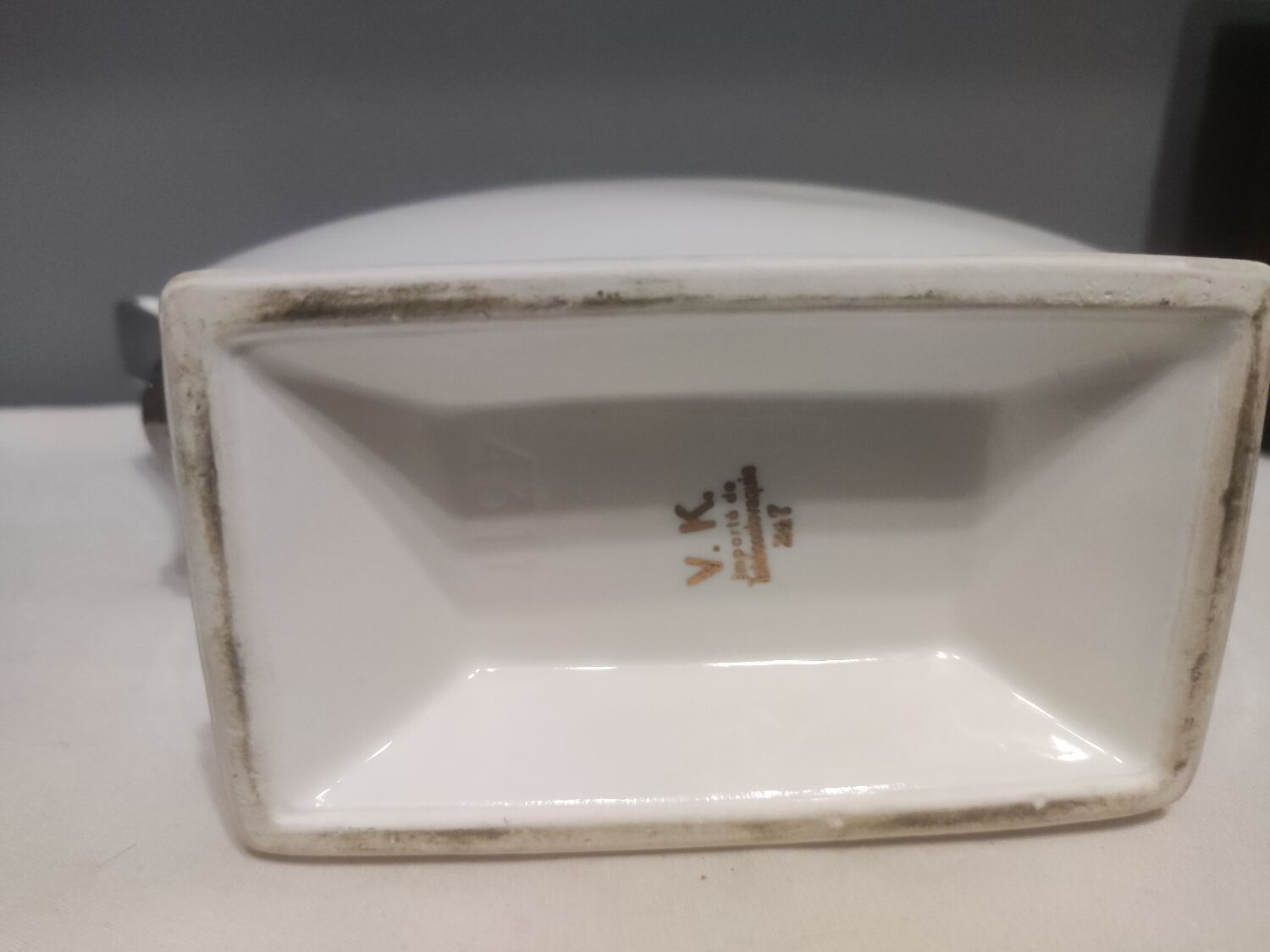 Czech Art Deco porcelain teapot Victoria