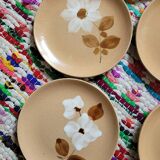 Set of 10 MDL stoneware dessert plates