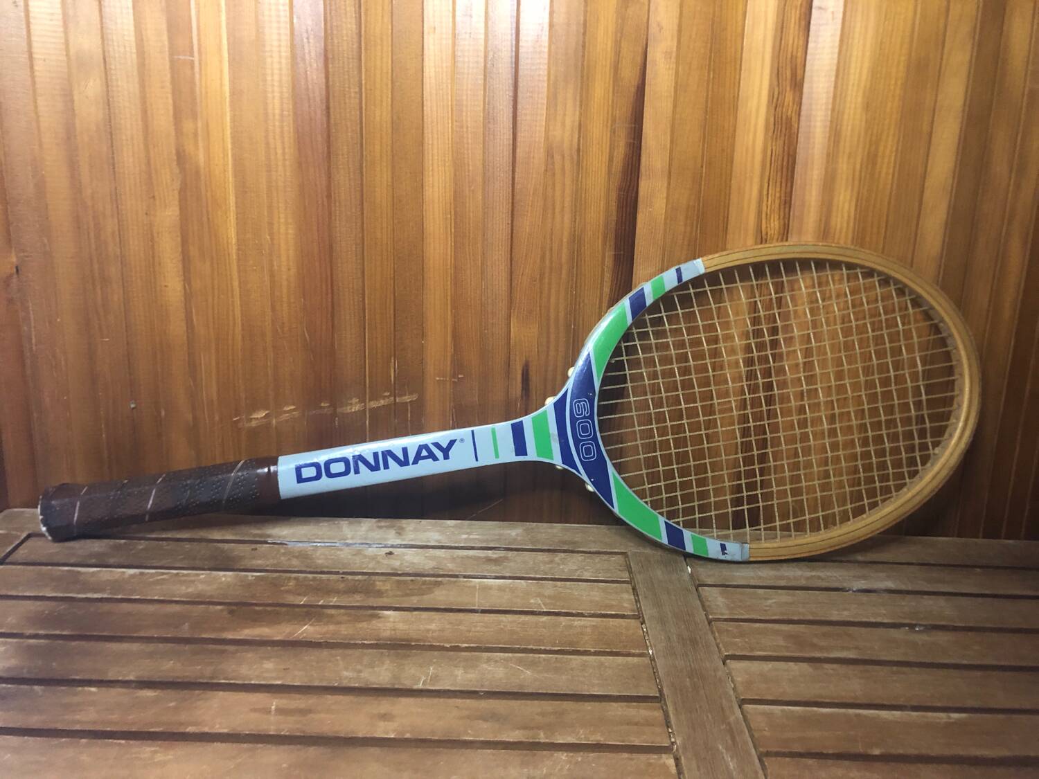 Old DONNAY 600 Tennis Racket Vintage Wood #A366