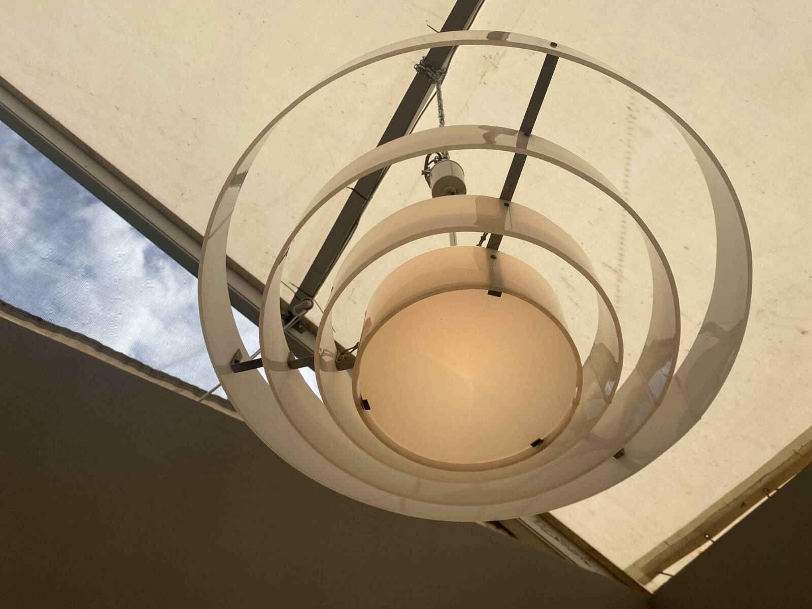 Vintage wasp nest shaped pendant, Czechoslovakia 1970´s