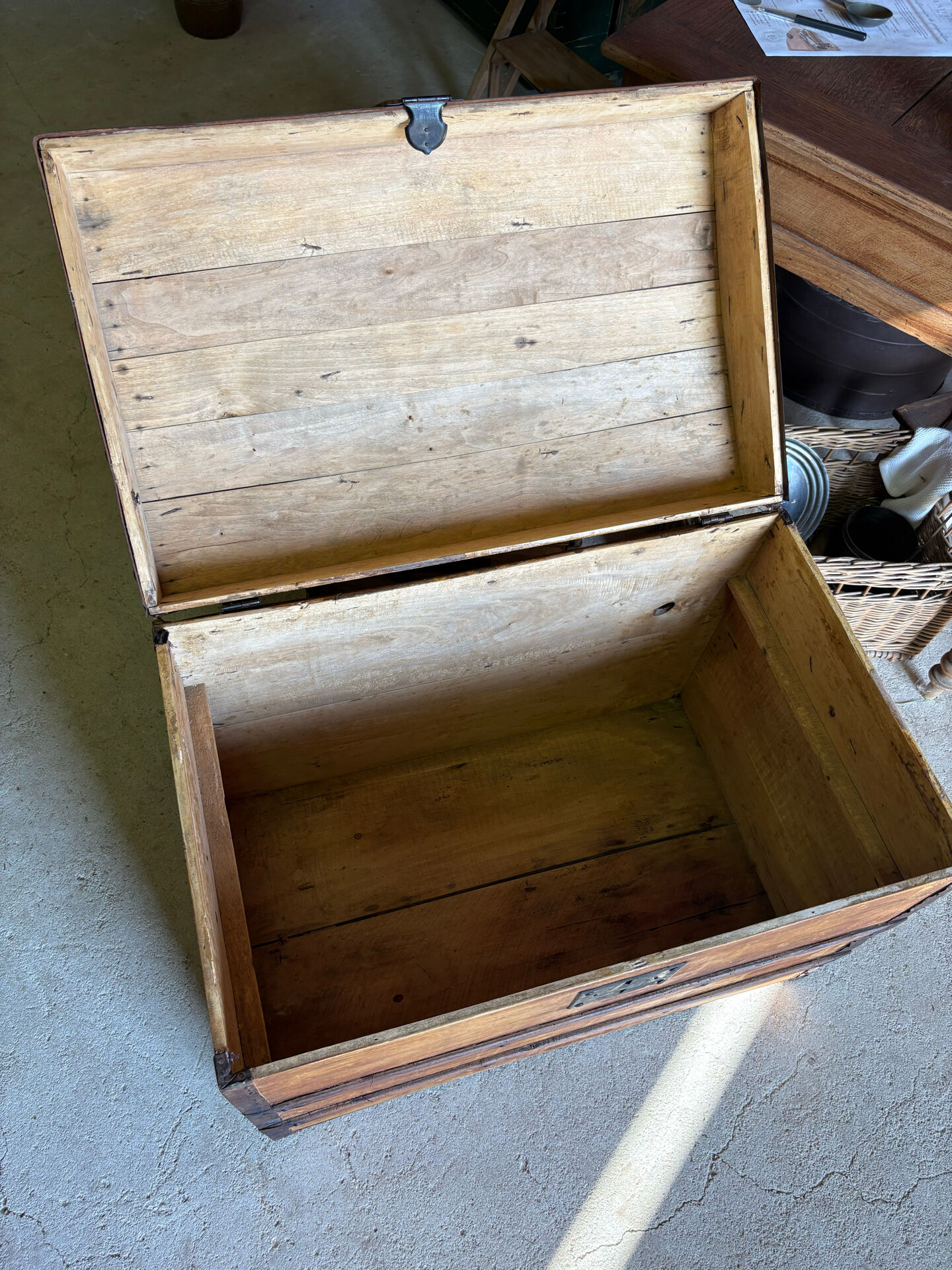 Antique wooden barrel