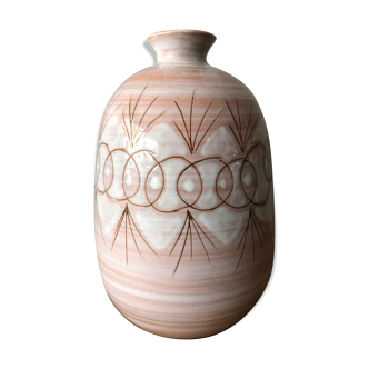 Enamel ceramic vase