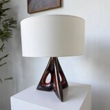 1950s ceramic table lamp, free form