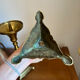 Pair of antique brass virgin spikes