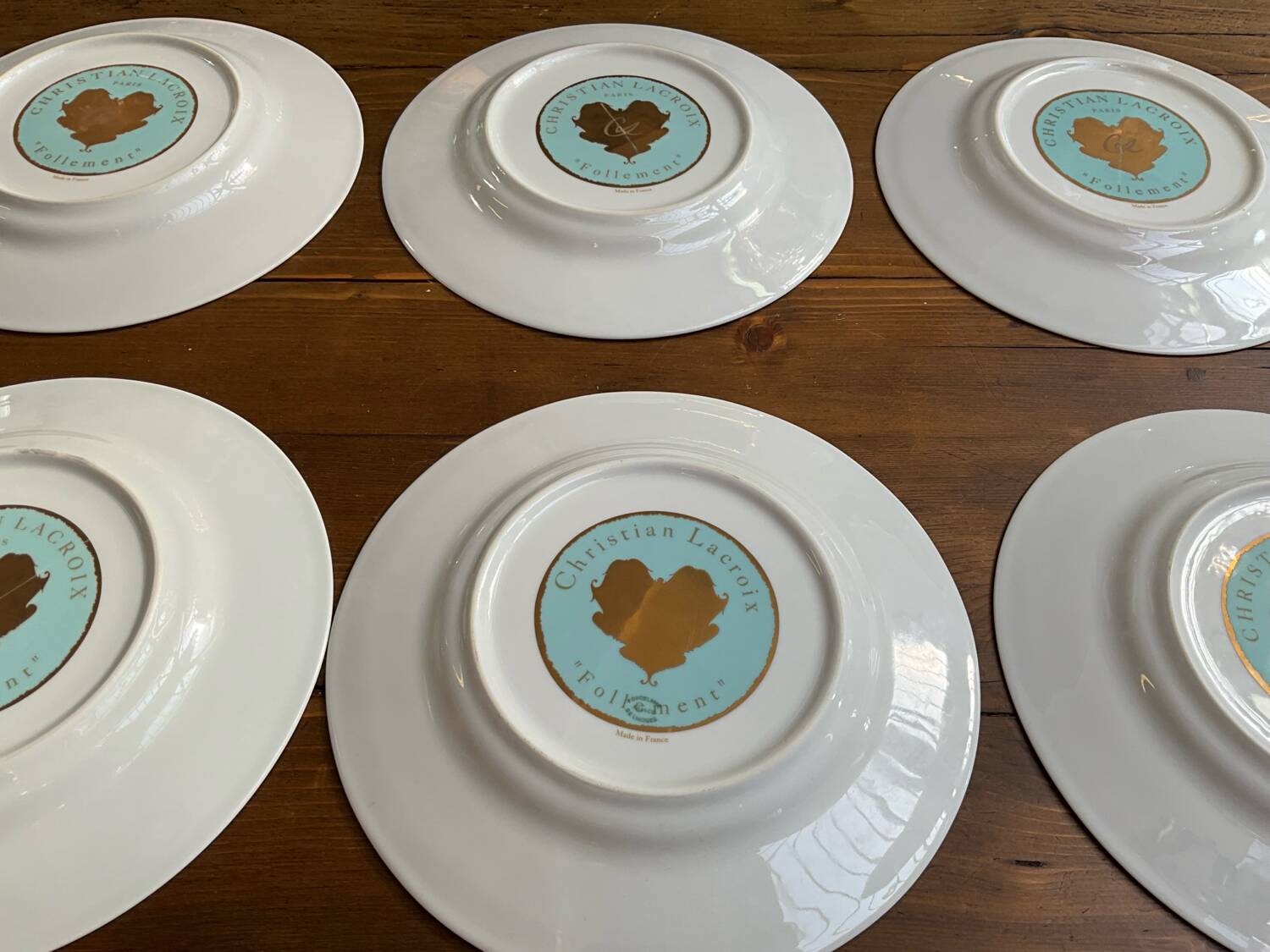 Assiettes modèle Follement de Christian Lacroix