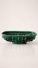 Green ceramic basket signed Idlas