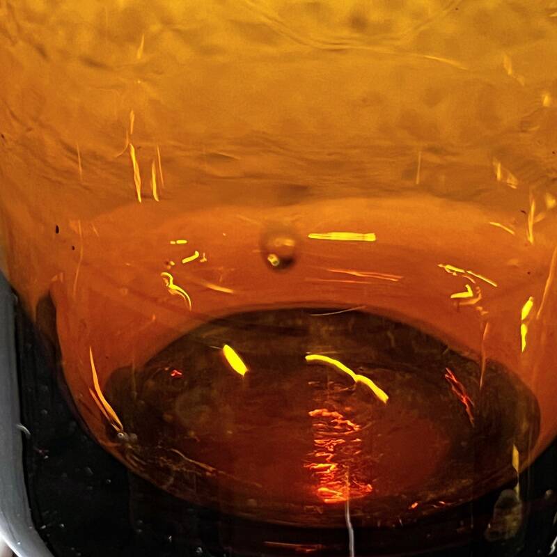 Amber Glass Sangria Cups