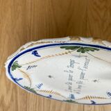 Assiette en faïence ancienne