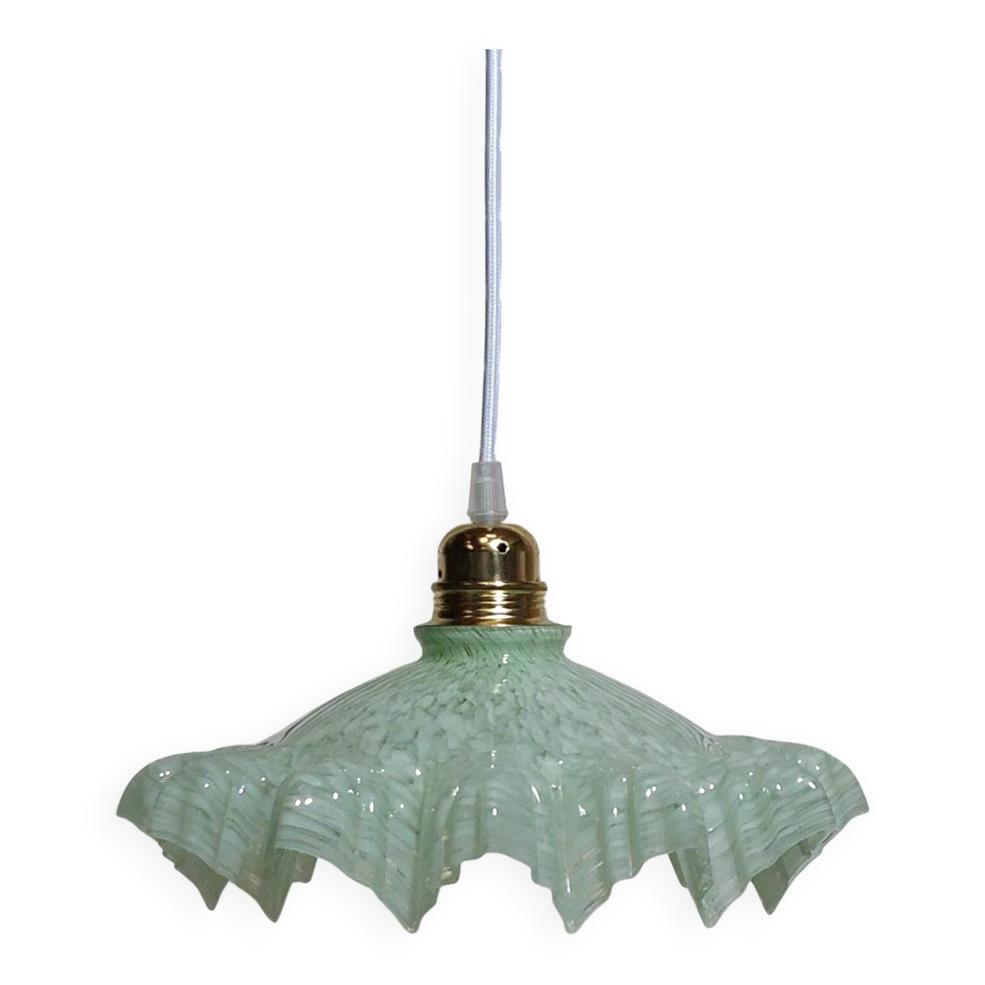 Green Clichy glass pendant