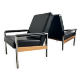 Set of 2 vintage J Mertens armchairs