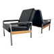 Set of 2 vintage J Mertens armchairs