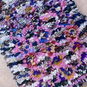 Tapis Berbère Boucherouite coloré - 76 x 176 cm